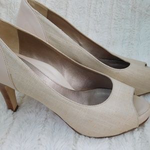 Dana Davis Peep Toe Heels